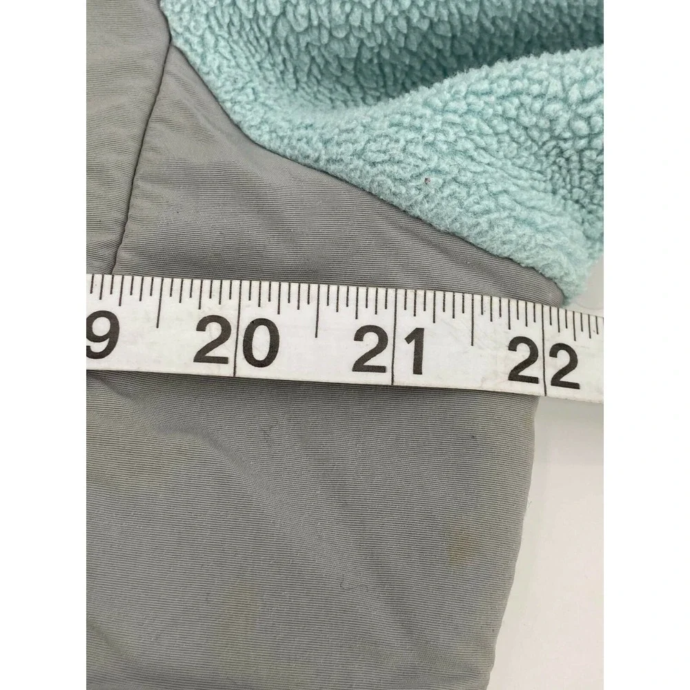 The North Face Gray/Light Green Jacket Girls‎ Size XL Fleece